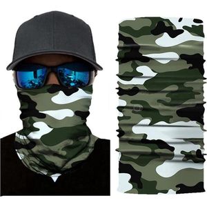 Finnacle - Motor-Gezichtsmasker-Neckwarmer-Leger-Camouflage-Masker-Joker-Army-Camo-Motormasker-Skimasker-Motorsjaal-Halloween-Face-Shield-Spatmasker-Gezichtscherm