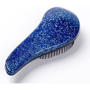 Finnacle - Compacte Blauwe Anti-Klit Haarborstel - Voor Gladder en Klitvrij Haar - Hairbrush met Anti-Klit Technologie - Handige Haarborstel