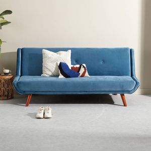 Liz - Slaapbank - Crème - 100% Polyester - Bouclé