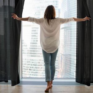 Vitrages - Translucent - Wit - Polyester