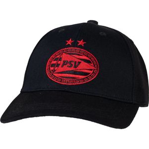 PSV Cap Logo Zwart - Rood SR