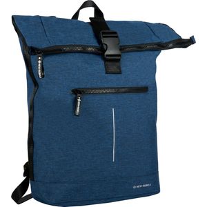 New Rebels Boyan New York Navy 19L Rolltop Rugzak Gerecycled Nylon