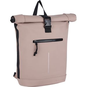 New Rebels Mart New York Oudroze 21L Rugtas Rolltop Waterafstotend Laptop 15.6