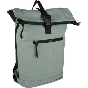 New Rebels - Mart New York Salie Groen 21L Rugtas Rolltop Waterafstotend - Laptop 15.6