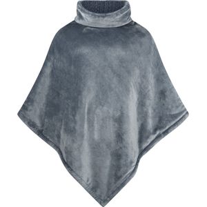 Livello Fleece Poncho Neva Petrol
