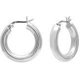 Zilveren oorbellen | Oorringen | Zilveren brede oorringen