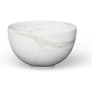 Looox Ceramic Raw Small, diameter 23 cm, Calacatta