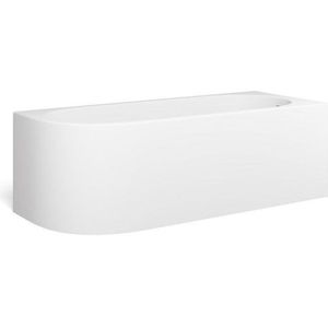 Looox Bath collection hoekbad - 170x70x55cm - rechts - mat wit coolcornermwr