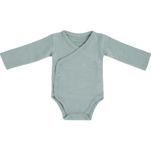 Baby's Only Rompertje lange mouw Pure - Dusty Green - 62 - 100% ecologisch katoen - GOTS