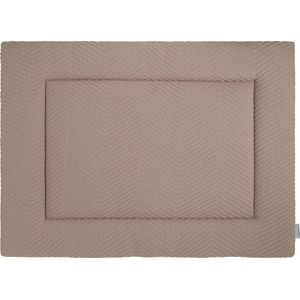 Baby's Only - Gebreid boxkleed Grace - Parklegger - Speelkleed - Boxmatras met visgraatmotief - Beige - 75x95 cm - Extra dik - Boxmatras - Tweezijdig te gebruiken