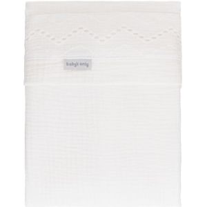 Baby's Only Calm Broderie Ledikantlaken - 120 x 150 cm - Wit