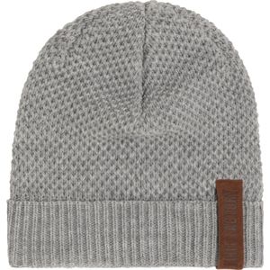 Knit Factory Jazz Gebreide Muts Heren & Dames - Beanie hat - Iced Clay - Warme grijsbruine Wintermuts - Unisex - One Size