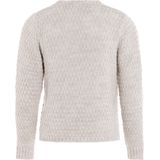 Knit Factory - Becky - Gebreid Vest - Beige - Damescardigan - Kort Vest op Heuphoogte