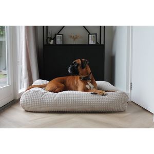 Dog's Companion Hondenkussen / Hondenbed - L - 115 x 85 cm - Little Square soft sand