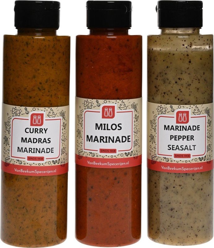 Van Beekum Specerijen - Marinade Pakket #3 - 1 stuk - Diverse Smaken