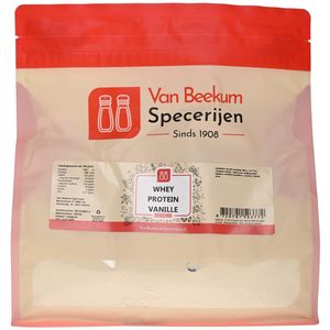 Van Beekum Specerijen - Whey Protein Vanille - 1 KG (hersluitbare stazak)