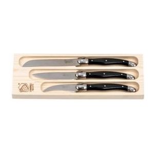Laguiole Style de Vie Premium Line Messen set - 3-delig - Zwart