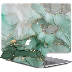 Lunso Geschikt voor MacBook Air 13 inch (2010-2017) cover hoes - case - Green Maeve