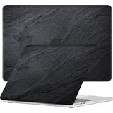 Lunso Geschikt voor MacBook Air 15 inch M2/M3 (2023-2024) cover hoes - case - Black Stone