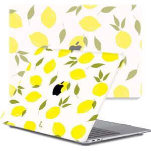 Lunso MacBook Air 13 inch M1 (2020) cover hoes - case - Squeezy Lemon