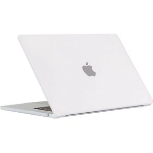 Lunso Geschikt voor MacBook Air 15 inch M2/M3 (2023-2024) cover hoes - case - Mat Transparant
