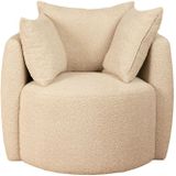 Teddy bouclé fauteuil Ruby beige