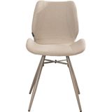 Bronx71® Scandinavische Eetkamerstoel Jena Taupe Gerecyclede Stof