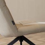 Bronx71® Scandinavische fauteuil Eevi gerecyclede stof taupe