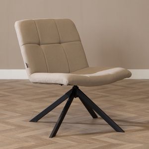 Bronx71® Scandinavische fauteuil Eevi gerecyclede stof taupe