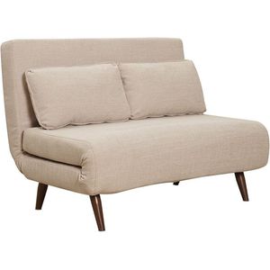 Slaapbank 1,5 persoons Kristian gerecyclede stof beige