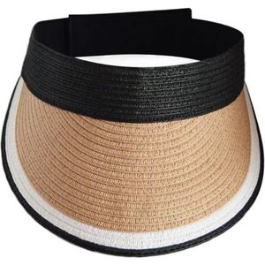 Bianca Visor Dames Zonneklep Cap House of Ord Cape Town - Maat: M-L: 58 cm - Ivory/Zwart