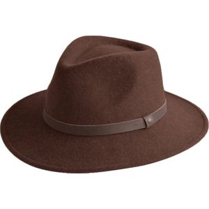 Wilde Fedora Winterhoed Dames Heren Hoed 100% Wolvilt House of Ord Cape Town - Maat: XXL: 61 cm - Mixed Bruin