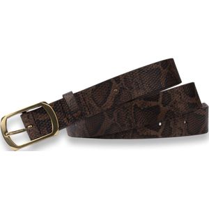 Legend Dames - Leren Riem - Bruin - 95 cm