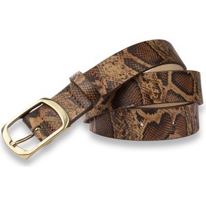 Legend Dames - Leren Riem - Naturel - 85 cm