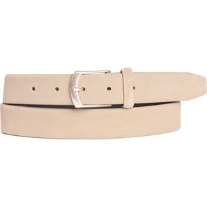 Presly & Sun Heren - Leren Riem - 105 cm - Beige - 30-20