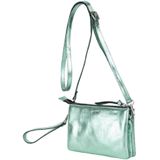 Legend Dames Tas - Clutch - Leer - Metallic Groen - Como