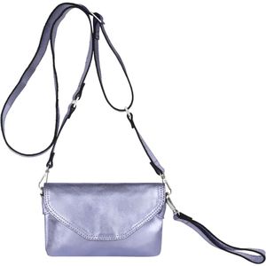 Legend leren crossbody tas Debra metallic paars