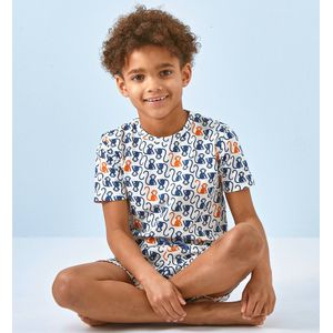 Little Label - Kinderpyjama - Donkerblauw - Katoen - Korte Set