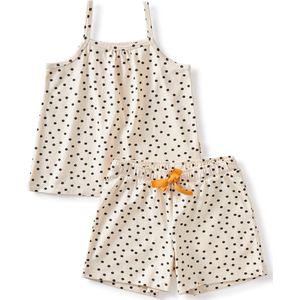 Little Label - Shortama - Meisjes - Stippenprint - Zachte Katoenmix