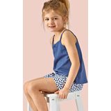 Little Label - Shortama - Meisjes - Stippenprint - Zachte Katoenmix