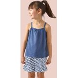 Little Label - Shortama - Meisjes - Stippenprint - Zachte Katoenmix