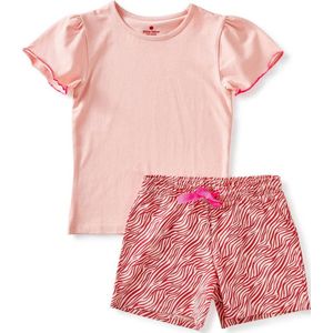 Little Label - Pyjama - Off White - Ijsjes - Shortama - Zachte BIO Katoen
