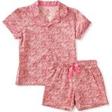 Little Label - Shortama - Pyjama - Korte Mouwen - All-over Stippenprint
