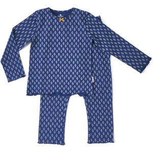 Little Label Pyjama met All Over Print Donkerblauw