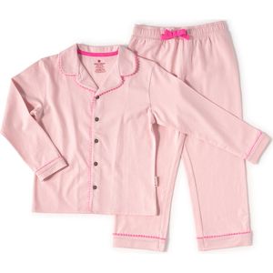 Little Label - Klassieke Pyjama - Lichtroze - Bio-katoen