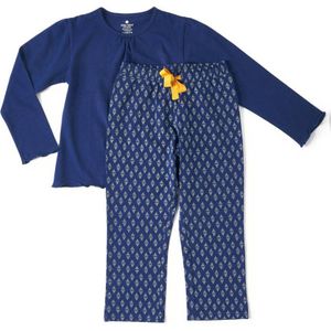 Little Label - Pyjama-set - Lichtblauw - Hartjes - Zachte BIO Katoen