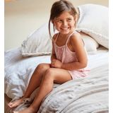 Little Label - Korte Meisjes Pyjama - Roze - Luipaard Motief - 8Y/122-128