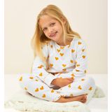 Little Label - Pyjama - Wit - Harten - Zachte BIO Katoen