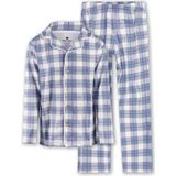 Little Label - Grandad Pyjama - Blauw, Wit - Zachte BIO Katoen