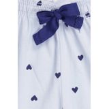 Little Label - Klassieke Pyjama - Lichtblauw - Hartjes - Zachte BIO Katoen